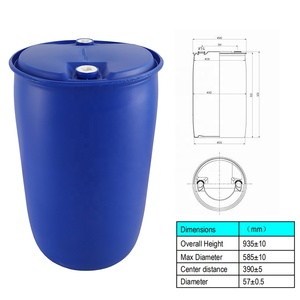 200 litres 55 gallons 150l <span class=keywords><strong>50</strong></span> ltr vide nouveau tambour en plastique HDPE bleu pour huiles moteur - Product Image 6