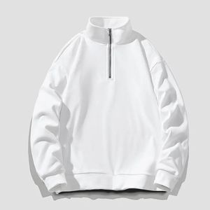 Nouveaux sweats à capuche Basics en gros, de haute qualité, col montant, confort, manches longues, fermeture éclair quart de tour, pull pour hommes 2026 - Product Image 5