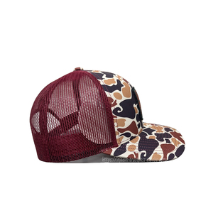 Chapeaux de camionneur Camo personnalisés de haute qualité avec logo tissé Patch brodé Logo 3D Casquettes de camionneur quantité minimale de commande bas Casquette de sport pour une utilisation en extérieur - Product Image 4