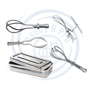 Venta al por mayor de fórceps de Ginecología de acero inoxidable reutilizables establece BOITE DE FORCEPS DADDY D PRO CE ISO Manual de base de instrumentos quirúrgicos - Product Image 1
