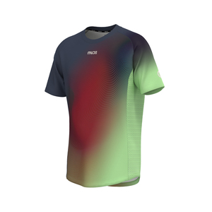 T-shirt de course sur sentier pour homme Deep Valley - Tissu tricoté 100 % polyester avec logos sublimés - Product Image 1