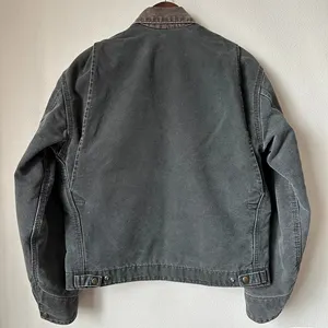 सर्दियों की विंटेज धूप धुला ट्रक कारपेंटर डिफ्रॉट डेनिम काम पुरुषों के लिए जेयन जैकेट कोट - Product Image 2