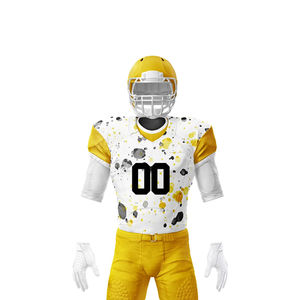 Camiseta de fútbol americano personalizable para hombre, conjunto de uniforme único transpirable de manga corta de talla grande - Product Image 4