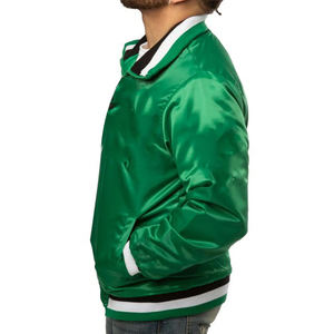 Top Selling High Quality Satin Jackets for Adults Wholesale Price Casual Street Wear <b>Stand</b> Collar Canvas Fabric Plain Dyed - Product Image 6