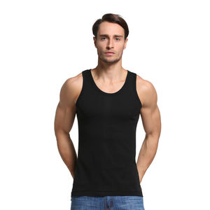 Débardeur en coton tricoté respirant et écologique à séchage rapide pour homme avec logo personnalisé, design ample d'été, gilet de sport - Product Image 2