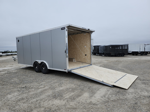 Lightning 8.5x20 Enclosed Cargo <b>Trailer</b> 9800 GVWR Tandem Axle Car Hauler <b>Trailer</b> 84" Interior Height V-Nose Ramp Door for sale - Product Image 4