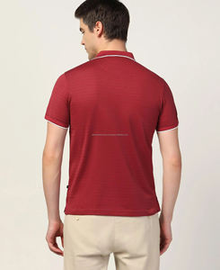 Camiseta Polo ajustada de verano para hombre de primera calidad, Jersey de algodón 100% transpirable con patrón sólido bordado y corto - Product Image 2