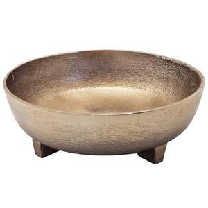 Tazón de Servir de Metal Dorado Martillado, Tazón Redondo Hecho a Mano para Vajilla, Uso en el Hogar y en la Mesa de Bodas - Product Image 4