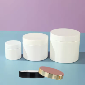 ODM โถใส่สัตว์เลี้ยงสีขาวขนาด200มล. 500มล. ภาชนะพลาสติกสำหรับสัตว์เลี้ยงที่เก็บได้อเนกประสงค์เนยถั่วของขบเคี้ยวผลไม้แห้งยี่ห้อ - Product Image 4