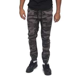 กางเกงสเวตเตอร์สำหรับกีฬากลางแจ้งของผู้ชายผ้าถักคอตตอน100% 240ก. แห้งเร็วผลิตจากโลโก้ - Product Image 5