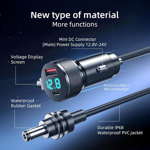 ที่ชาร์จในรถยนต์ Starlink Mini, สายไฟจุดบุหรี่แบบดิจิตอลพร้อมหน้าจอแสดงผล, สายเคเบิลกันน้ำ DC 5521 สำหรับรถบ้าน - Product Image 2