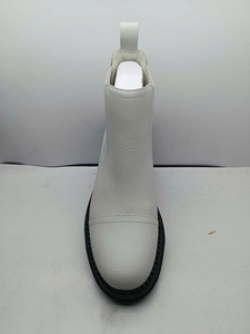 Botines de cuero blanco Premium Más vendidos Elegante Cómodo Uso durante todo el día Flexibilidad Diseño de forro de malla de moda - Product Image 3