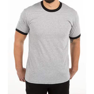 T-shirt de sport à col rond en coton 100% personnalisé avec logo imprimé, à la mode, pour hommes, décontracté, à manches courtes, pour l'extérieur - Product Image 2