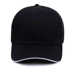 Gorra de béisbol de algodón negra de 6 paneles Vintage, sombrero de papá en blanco Unisex con logotipo bordado personalizado, nuevos sombreros de algodón clásicos lisos - Product Image 4