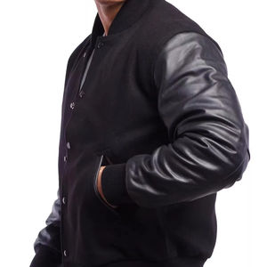 Nouvelle veste à manches en satin pour homme, coupe-vent, veste de baseball, veste universitaire, veste bomber, veste pour homme - Product Image 5