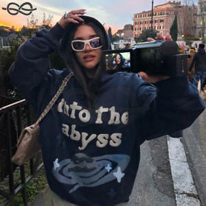 Custom Cut and Sew High Quality Oversized 500 Gsm Waffle French Terry 100% Cotton Digital Printing Boxy Fit Hoodie - Product Image 4