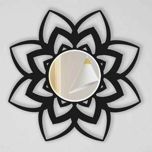 Espejo dental de diseño moderno, espejo de pared de Metal de alta calidad con diseño floral hecho a mano en la India - Product Image 4