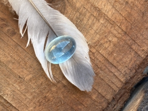 Piedra preciosa de diamante de cabujón ovalado de Color superior de Aguamarina Natural increíble de 12,59 quilates con buen brillo para la fabricación de joyas - Product Image 2