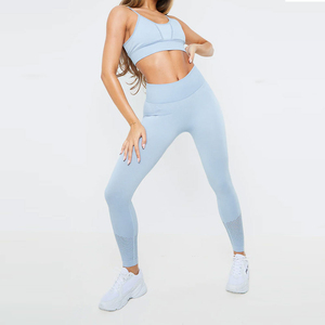 Conjunto Deportivo para Mujer con Logotipo Personalizado, Sujetador Deportivo y Leggings, Top Deportivo para Gimnasio, Ropa Deportiva sin Costuras - Product Image 1