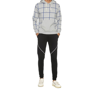 Nouvel Arrivage Survêtement Homme 100% Coton Uni Séchage Rapide Respirant Coupe-Vent Streetwear Design Professionnel Logo Personnalisé à Capuche - Product Image 1