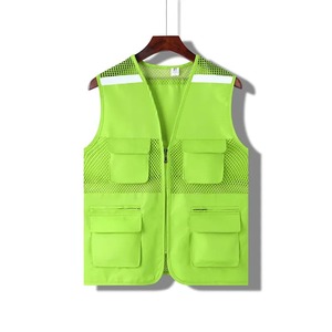 Logotipo personalizado bolsillo trabajo construcción personalizado chaleco de seguridad - Product Image 1