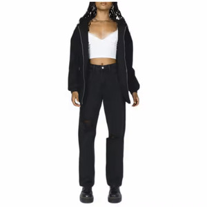 เสื้อสเวตเตอร์มีฮู้ดแขนยาวมีกระเป๋าสำหรับผู้หญิงเสื้อคลุมแจ็คเก็ตมีฮู้ดซิปเต็ม2025 - Product Image 6