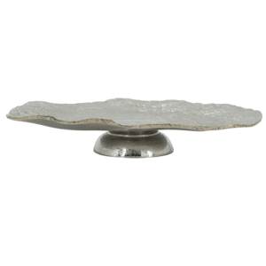 Bandeja de servicio premium de estilo vintage en diseño de aluminio Bandeja de servicio de metal de latón ovalada Fabricante Bandeja de servicio de comida de metal - Product Image 3