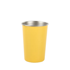 Vasos de Acero Inoxidable de Doble Pared de 330 ml, Personalizados al por Mayor de Fábrica, Reciclables, con Revestimiento Amarillo, para Agua y Café - Product Image 4