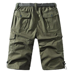 กางเกงขาสั้นคาร์โก้ใส่ได้ทั้งชายและหญิงผ้าคอตตอนทอลายทแยงแห้งเร็วระบายอากาศสไตล์ไฮสตรีทแบบหลายกระเป๋าทรงหลวม - Product Image 5