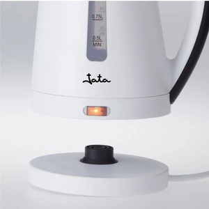 Bouilloire à base rotative blanche 1L 1500W (Jata HA701) - Product Image 4