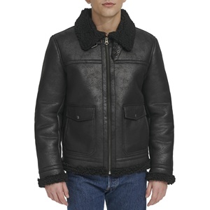 Veste bomber classique de rue pour homme, en cuir synthétique de haute qualité, avec patchs brodés personnalisés, pour l'hiver - Product Image 3