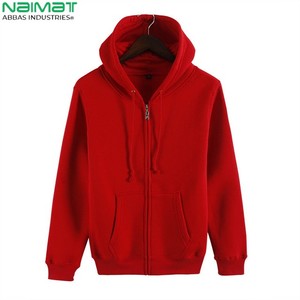 Sweat à capuche zippé 100% coton unisexe avec logo personnalisé veste vierge lourde pour hommes saison d'hiver en polyester teint uni/coton - Product Image 3