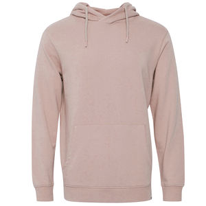 Sudadera con capucha para hombre y mujer, Jersey Unisex de color negro con forro polar, ropa de trabajo lisa - Product Image 3