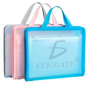 Organizer da Ufficio a Singolo Livello in Plastica Tipo Cartella con 13 Divisori e Chiusura - Product Image 1