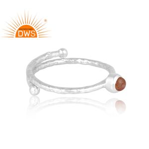 Dernière vente 925 argent Sterling naturel soleils pierre bague en pierres précieuses bijoux personnalisés pour les femmes cadeau pour elle - Product Image 4