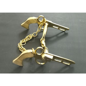 Bocado de Equitación de Latón de Lujo, Estilo Pistola Occidental, Único y Personalizado, Arneses Ecuestres Hechos a Mano, Bocado Occidental para Caballos - Product Image 4