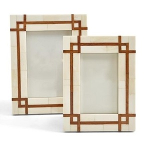 Premium Bone Inlay Photo <b>Frame</b> Handmade with Geometric Detailing Perfect for Modern Contemporary Interiors - Product Image 4