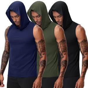 เสื้อฮู้ดดี้แขนกุดผู้ชาย ดีไซน์ทันสมัย ผ้าทนทาน เหมาะสำหรับออกกำลังกายและกิจกรรมกลางแจ้ง - Product Image 2