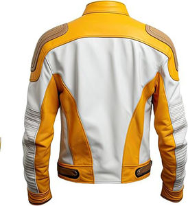 Veste de moto en cuir véritable imprimé pour l'hiver en plein air avec logo personnalisé respirant anti-UV à séchage rapide conception à manches longues - Product Image 2