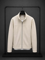 Veste d'hiver rembourrée pour homme de haute qualité, blanche, imperméable, avec fermeture éclair, couleur unie, chaude, pour l'extérieur et le quotidien