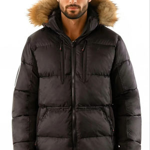 Service OEM, parka à capuche pour hommes, grande taille, résistante aux intempéries, coupe-vent, vente en gros de vestes pour hommes - Product Image 1