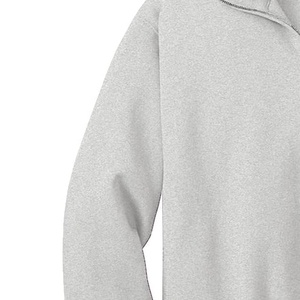 Venta al por mayor de logotipos personalizados cuarto de cremallera sudadera cadete cuello pulóver suéter casual moda desgaste letras griegas ropa - Product Image 3