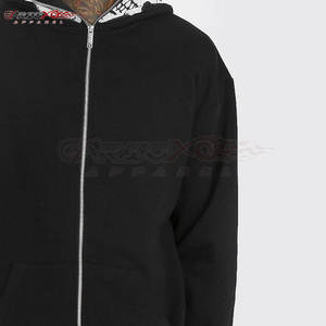 Sudadera con capucha para hombre de marca Basics con parte delantera Lisa con cremallera y corte elegante para trajes diarios Sudadera con capucha ajustada y cremallera completa para hombres - Product Image 5