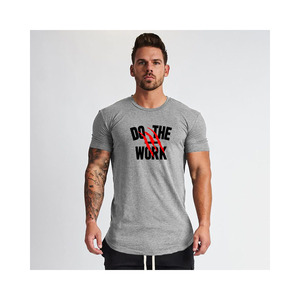 Logo personnalisé T-shirts de gym pour hommes T-shirt de sport raglan à manches courtes pour la course à pied et l'entraînement physique - Product Image 1