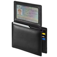 Dompet kulit kustom dompet tempat kartu pria dompet kartu kredit untuk bisnis