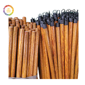 Manche de balai en bois en gros, peinture de couleur personnalisée en option, manche solide, prix bas pour les grandes quantités - Product Image 4