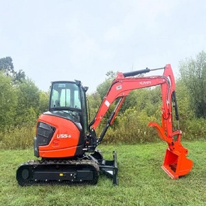 Kubota-Excavadora de orugas con accesorio de cubo, mini excavadora de ruedas con orugas, a la venta - Product Image 5