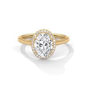 2.0 ct Oval Cut Moissanite Halo <b>Solitaire</b> <b>Ring</b> 925 Sterling <b>Silver</b> Engagement Band for Women Wedding Anniversary Fine Jewelry - Product Image 2