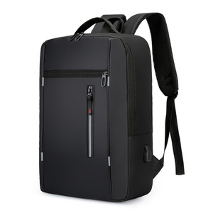 Large Capacity Unisex Waterproof Fashion Backpack with Zipper Closure Business School Style <b>USB</b> <b>Charging</b> <b>Port</b> - Product Image 3