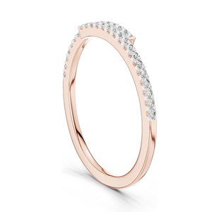 Anillo de Diamantes de Laboratorio de 0.16 CT para Mujer, Claridad VVS-VS EF, Oro de 18KT, 14KT, 10KT y Plata 925, Oro Rosa, Amarillo y Blanco - Product Image 4
